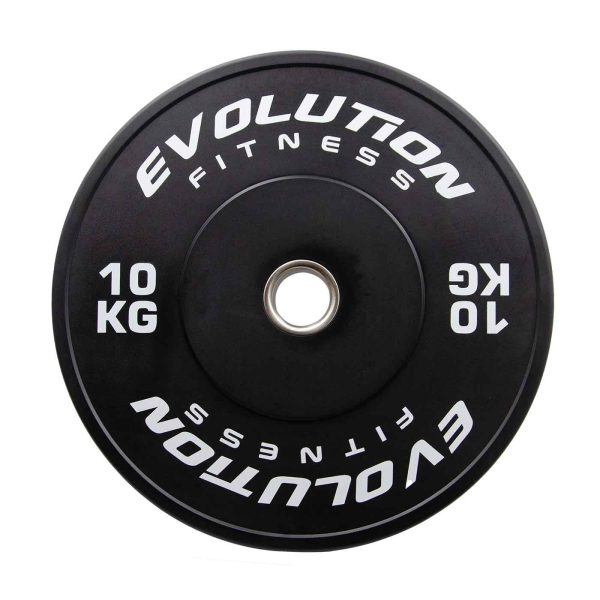 Disco Bumper Negro 10 Kg – Evolution